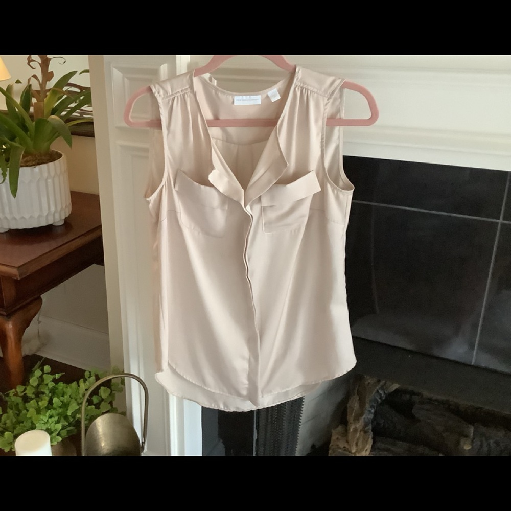 Beige SleevelessTop
